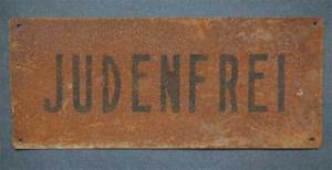 Nazi era “Judenfrei” sign