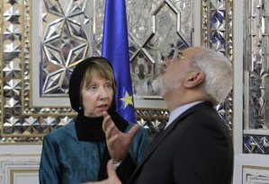 Ashton and Zarif in Tehran recently