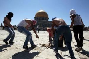 Why would “peaceful worshipers” stockpile weaponry and in a holy site at that?