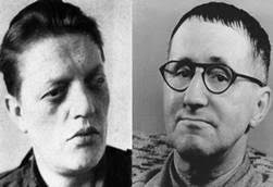 “The people had forfeited the confidence of their government.” Kurt “KuBa” Barthel (left) and Bertolt Brecht.